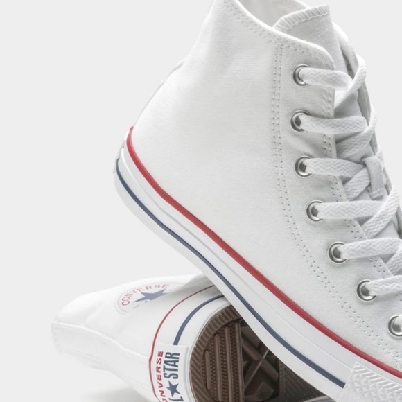 BRAND NEW men converse all star hi top white shoes size US 12 & US 13 - Picture 4 of 10